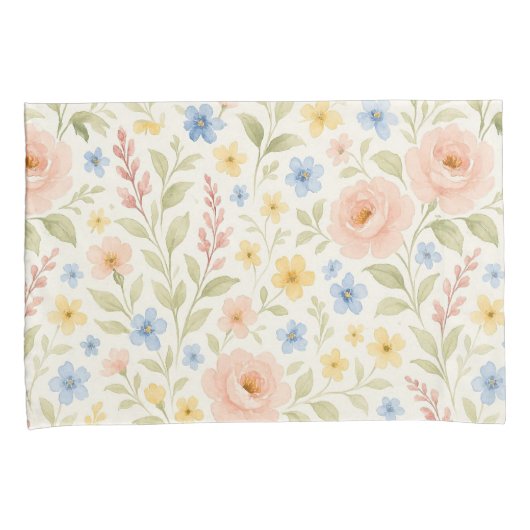 Classy Shabby Chic Franse Floral Art Pattern Kussensloop (Voorkant-Rechts)