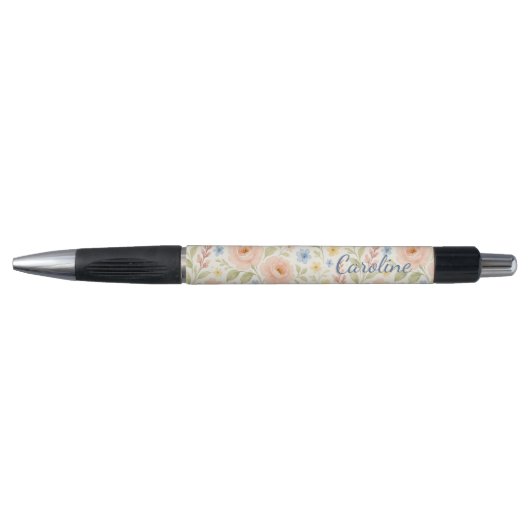Classy Shabby Chic Franse Floral Art Pattern Pen (Voorkant)