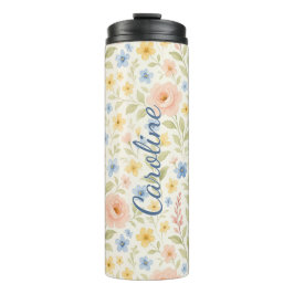 Classy Shabby Chic Franse Floral Art Pattern Thermosbeker