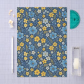 Classy Shabby Chic Franse Floral Art Pattern Tissuepapier (Craft)