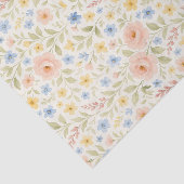 Classy Shabby Chic Franse Floral Art Pattern Tissuepapier (Detail)