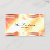 Classy Shimmery Roos Gold met Logo Luxury Visitekaartje (Voorkant)