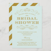 CLASSY SHOWER | BRIDAL SHOWER INVITATION KAART (Voorkant / Achterkant)