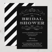 CLASSY SHOWER | BRIDAL SHOWER INVITATION KAART (Voorkant / Achterkant)