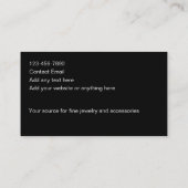 Classy sieraden en Mode Accessoires thema Visitekaartje (Achterkant)