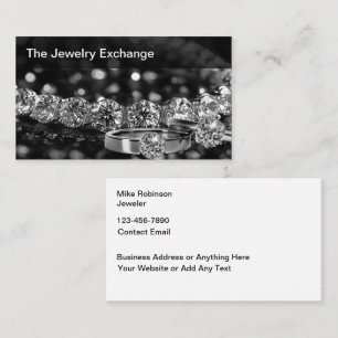 Classy Sieraden Thema Visitekaartjes Ontwerp