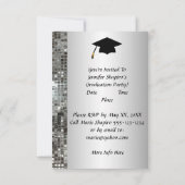 Classy Silver 2014 Graduation Invitations Kaart (Achterkant)