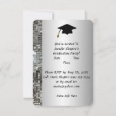 Classy Silver 2014 Graduation Invitations Kaart (Achterkant)