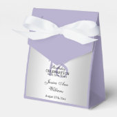 Classy Silver & Clematis Flowers 18e verjaardag Bedankdoosjes (Voorkant Zijde)