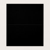 Classy Silver en Black Place Card Visitekaartje (Binnenkant ongevouwen)