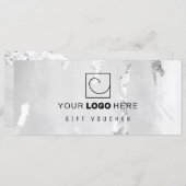 Classy Silver Foil Gift Voucher/Certificate (Voorkant / Achterkant)