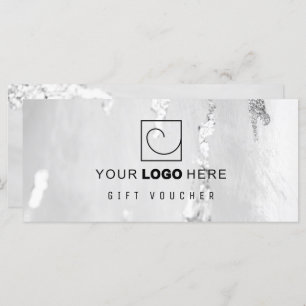Classy Silver Foil Gift Voucher/Certificate
