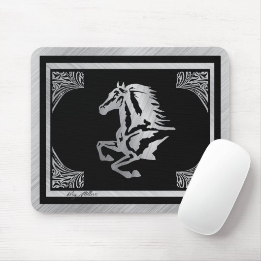 Classy Silver Horse Muismat (Met muis)