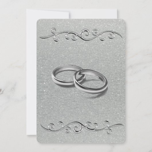 Classy Silver-Jubileum Kaart (Achterkant)