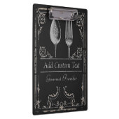 Classy  Silver Spoon Fork op Black Klembord (Rechts)