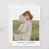 Classy Simple 2 Photo Wedding Kaart (Achterkant)