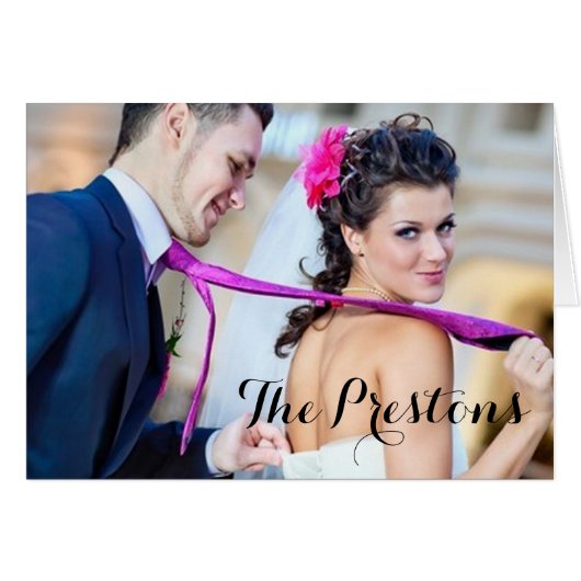 Classy Simple Bedankt-kaart (Voorkant Horizontaal)