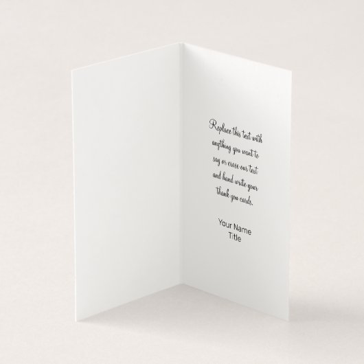 Classy Simple Budget Logo Sjabloon Dank u wel kaar (Binnen)