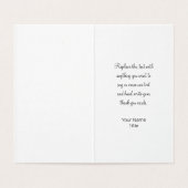 Classy Simple Budget Logo Sjabloon Dank u wel kaar (Binnenkant ongevouwen)