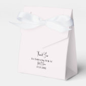 Classy Simple Champagne PInk Wedding Favor Box Bedankdoosjes (Voorkant Zijde)