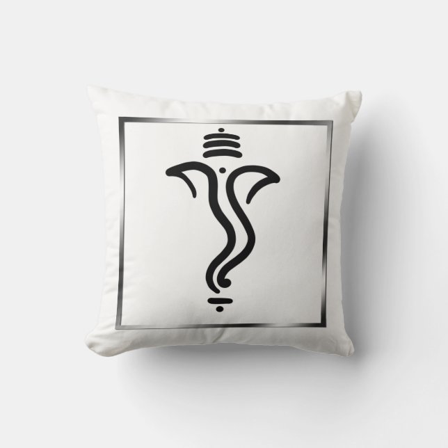 Classy Simple Ganesha/Indian God Kussen (Voorkant)