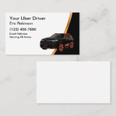 Classy Simple Uber Driver Ride Hailing Visitekaartje (Voorkant / Achterkant)