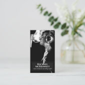 Classy Simple Voice Actor Vocalist Photo Overlay Visitekaartje (Staand voorkant)