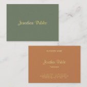 Classy Sjabloon Handwrite Moderne Professional Visitekaartje (Voorkant / Achterkant)