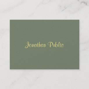 Classy Sjabloon Handwrite Moderne Professional Visitekaartje