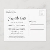 Classy Skulls | Halloween 3 Photo Save the Date Aankondigingskaart (Achterkant)