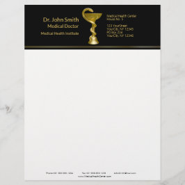 Classy Snake Bowl Medical Hygieia Gold Caduceus Briefhoofd