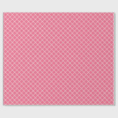 Classy Snoep roze rood wit Check Patroon Cadeaupapier (Vlak)