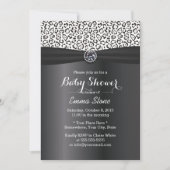 Classy Snow Leopard Print Baby shower Kaart (Voorkant)