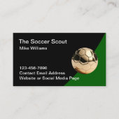 Classy Soccer Theme Visitekaartjes (Voorkant)