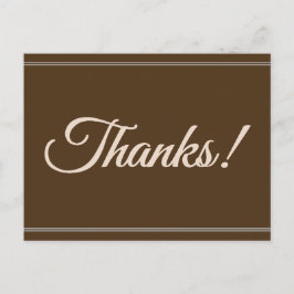 Classy & Sophisticated "Bedankt!" Briefkaart
