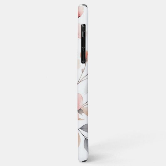 Classy Sophisticated Delicate Waterverf Flowers Case-Mate iPhone Case (Achterkant/links)