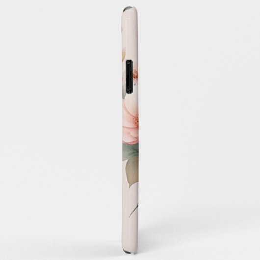 Classy Sophisticated Delicate Waterverf Flowers Case-Mate iPhone Case (Achterkant/rechts)