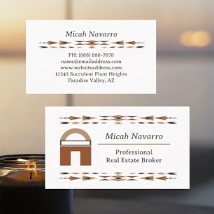 Classy Southwestern Real Estate Visitekaartje
