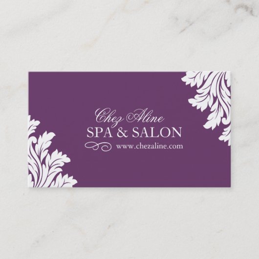 Classy Spa en het Visitekaartje van de Salon (Voorkant)