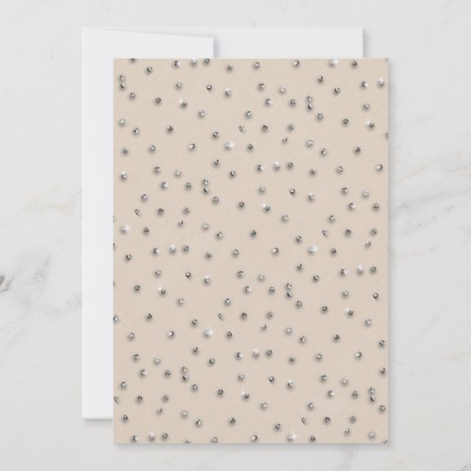 Classy Sparkle Glitter Gender Neutral Baby shower Kaart (Achterkant)