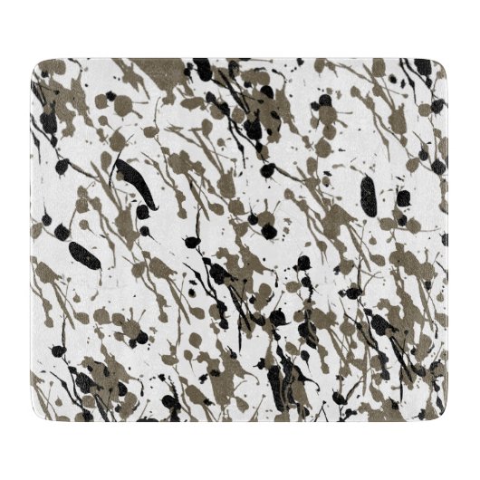 Classy Splash en Drip Art Glass Snijplank (Voorkant)