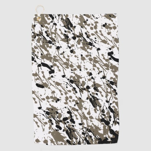 Classy Splash en Drip Art Golfhanddoek (Voorkant)