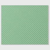 Classy Spring Mint Green White Check Pattern Cadeaupapier (Vlak)