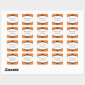 Classy Square Adresetiketten Vierkante Sticker (Vel)