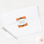 Classy Square Adresetiketten Vierkante Sticker (Envelop)