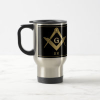 Classy Square & Compass Monogrammed