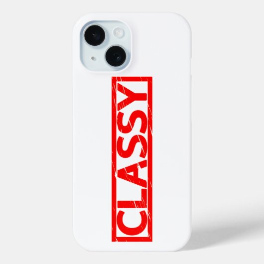 Classy Stamp Case-Mate iPhone Case (Achterkant)