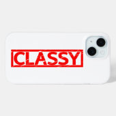 Classy Stamp Case-Mate iPhone Case (Achterkant (horizontaal))
