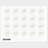 Classy Stamp in Wit | AFSTUDEREN STICKER (Vel)