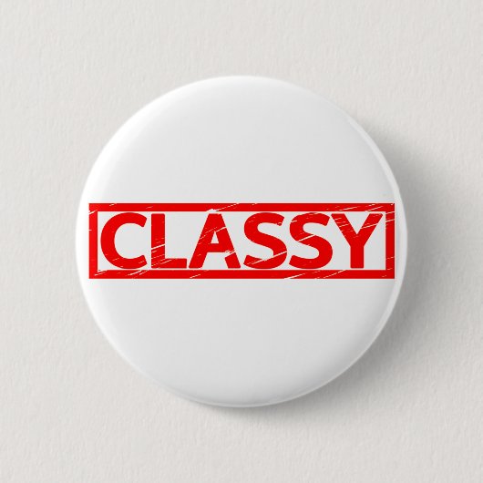 Classy Stamp Ronde Button 5,7 Cm (Voorkant)